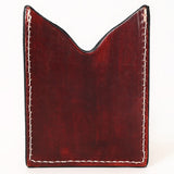 ADCCF114 Card-Holder Floral Hand Carved Genuine Leather Men & Women