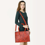 ADBG1131 Tote Hand Tooled Genuine Western Leather Women Bag