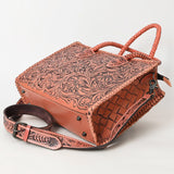 ADBG1131 Tote Hand Tooled Genuine Western Leather Women Bag