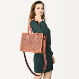 ADBG1131 Tote Hand Tooled Genuine Western Leather Women Bag