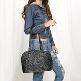 ADBG1139 Tote Hand Tooled Genuine Western Leather Women Bag