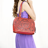 ADBG1139 Tote Hand Tooled Genuine Western Leather Women Bag