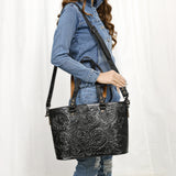 ADBG1141 Tote Hand Tooled Genuine Western Leather Women Bag