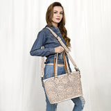 ADBG1141 Tote Hand Tooled Genuine Western Leather Women Bag