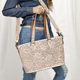 ADBG1141 Tote Hand Tooled Genuine Western Leather Women Bag