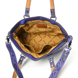 ADBG1141 Tote Hand Tooled Genuine Western Leather Women Bag