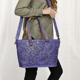 ADBG1141 Tote Hand Tooled Genuine Western Leather Women Bag