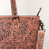 ADBG1141 Tote Hand Tooled Genuine Western Leather Women Bag