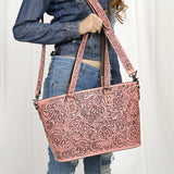 ADBG1141 Tote Hand Tooled Genuine Western Leather Women Bag