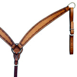 BER407-Western Leather Breast Collar