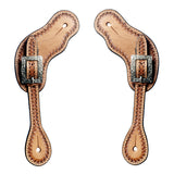 BER407-Western American Leather Spur Strap