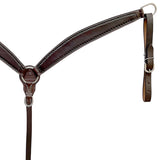 BER412-Western Leather Breast Collar