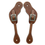 BER460-Western American Leather Spur Strap