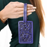 ADBG1462 Card Holder Hand Tooled Genuine Western Leather Women Bag