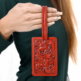 ADBG1462 Card Holder Hand Tooled Genuine Western Leather Women Bag