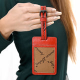 ADBG1462 Card Holder Hand Tooled Genuine Western Leather Women Bag