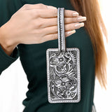 ADBG1462 Card Holder Hand Tooled Genuine Western Leather Women Bag