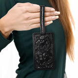 ADBG1462 Card Holder Hand Tooled Genuine Western Leather Women Bag