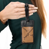 ADBG1462 Card Holder Hand Tooled Genuine Western Leather Women Bag