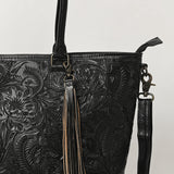 ADBG1480 Tote Hand Tooled Genuine Western Leather Women Bag