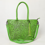 ADBG1480 Tote Hand Tooled Genuine Western Leather Women Bag