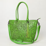 ADBG1480 Tote Hand Tooled Genuine Western Leather Women Bag