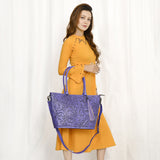 ADBG1480 Tote Hand Tooled Genuine Western Leather Women Bag