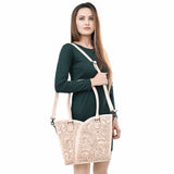 ADBG1473 Tote Hand Tooled Genuine Western Leather Women Bag