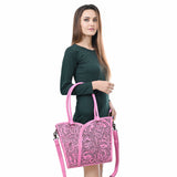 ADBG1473 Tote Hand Tooled Genuine Western Leather Women Bag