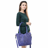 ADBG1473 Tote Hand Tooled Genuine Western Leather Women Bag