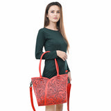 ADBG1473 Tote Hand Tooled Genuine Western Leather Women Bag