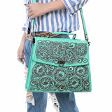 ADBGZ841 Tote Hand Tooled Genuine Western Leather Women Bag