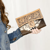 ADBGZ842 Wallet Hair On Genuine Western Leather Women Bag