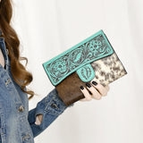 ADBGZ842 Wallet Hair On Genuine Western Leather Women Bag