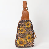 ADBG1481 Sling Hand Tooled Genuine Western Leather Women Bag