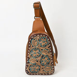 ADBG1481 Sling Hand Tooled Genuine Western Leather Women Bag