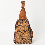 ADBG1481 Sling Hand Tooled Genuine Western Leather Women Bag