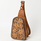 ADBG1481 Sling Hand Tooled Genuine Western Leather Women Bag