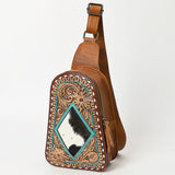 ADBG1481 Sling Hand Tooled Genuine Western Leather Women Bag