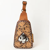 ADBG1481 Sling Hand Tooled Genuine Western Leather Women Bag