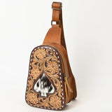 ADBG1481 Sling Hand Tooled Genuine Western Leather Women Bag