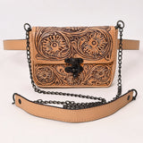 ADBGZ858 Crossbody  Hand Tooled Genuine Leather women bag western handbag purse