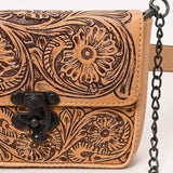 ADBGZ858 Crossbody  Hand Tooled Genuine Leather women bag western handbag purse