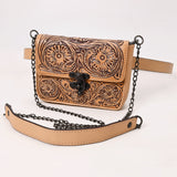 ADBGZ858 Crossbody  Hand Tooled Genuine Leather women bag western handbag purse