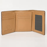 BEBGM173-Western Leather Trifold Wallet