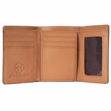 BEBGM175-Western Leather Trifold Wallet