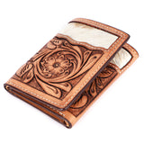 BEBGM175-Western Leather Trifold Wallet