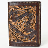 BEBGM181-Western Leather Trifold Wallet