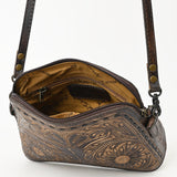 ADBG769 Wallet Hand Tooled Genuine Western Leather Women Bag