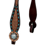 BER437-Western Leather One Ear Headstall